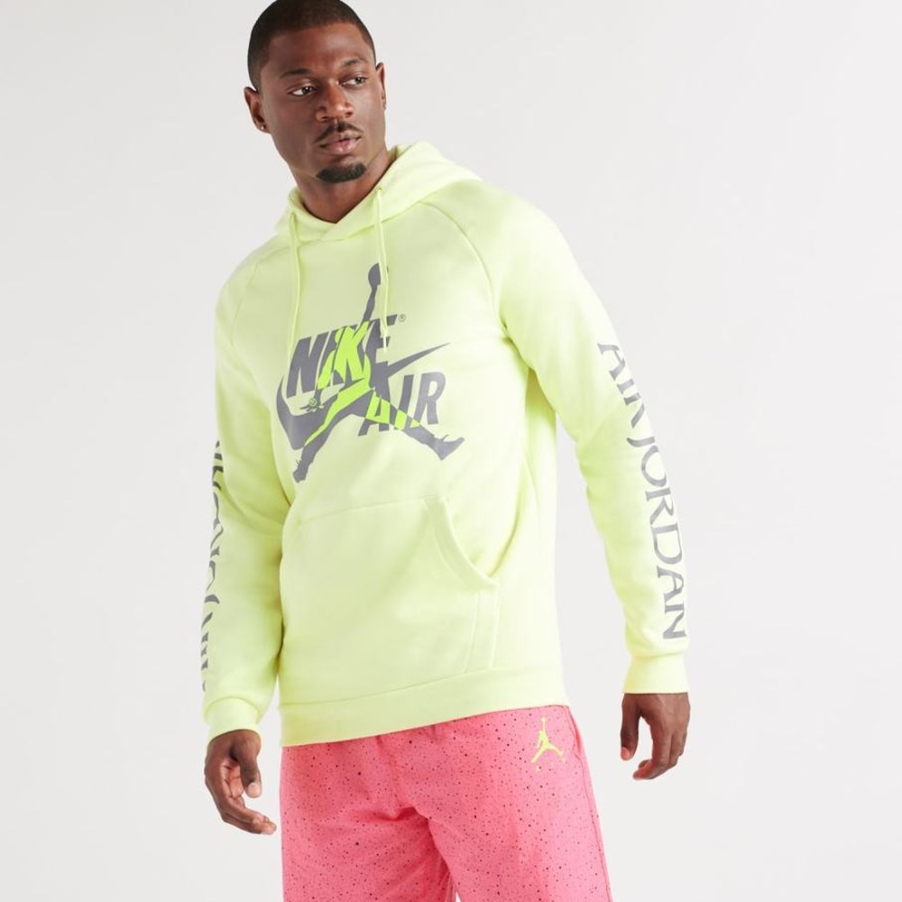 NWT Nike Air Jordan Light Yellow Pullover Hoodie